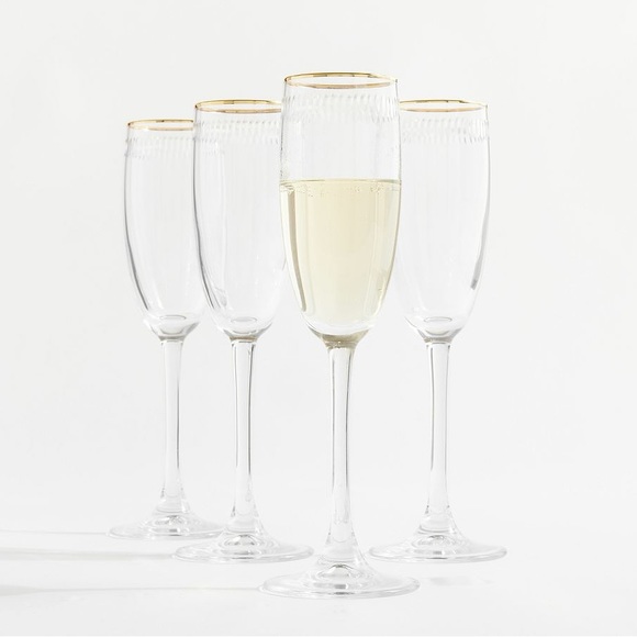 Pottery Barn Dining Pottery Barn Champagne Flutes Poshmark